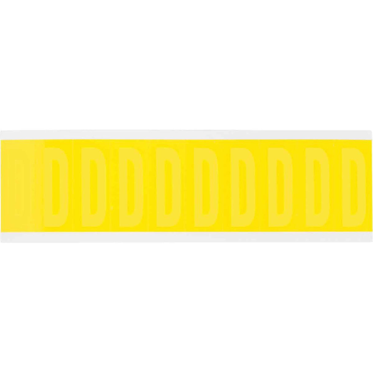 Repositionable Individual Number & Letter Labels, Blank, 2" H, Yellow