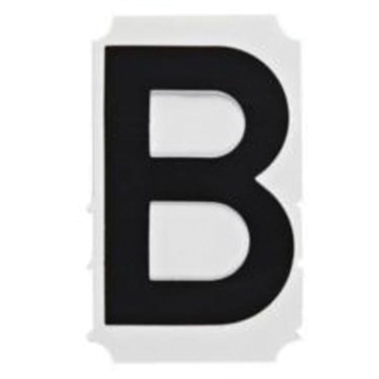Quick-Align® Individual Gothic Number and Letter Labels, B, 1" H, Black
