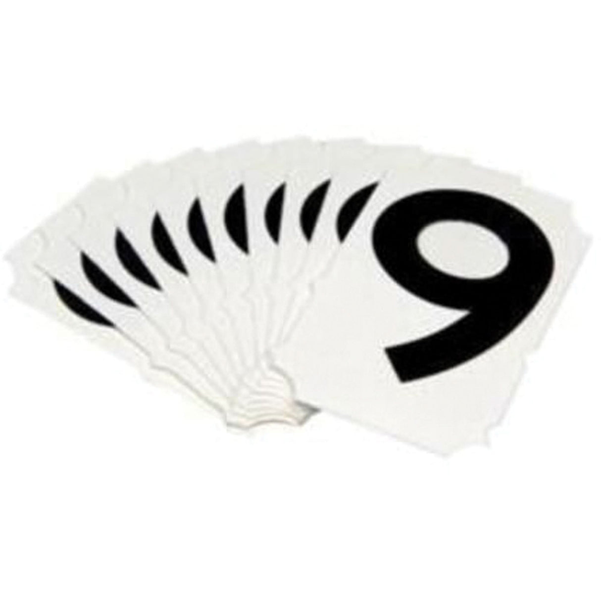 Quick-Align® Individual Gothic Number and Letter Labels, 9, 2" H, Black