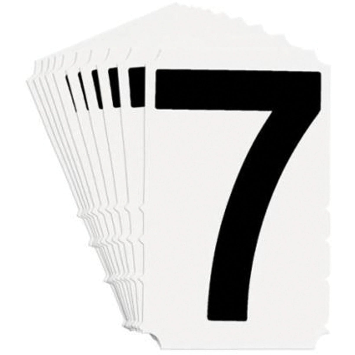 Quick-Align® Individual Gothic Number and Letter Labels, 7, 3" H, Black