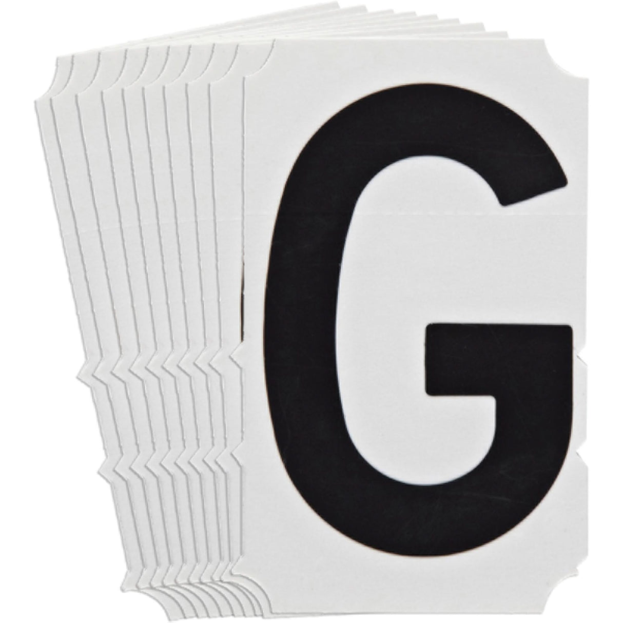 Quick-Align® Individual Gothic Number and Letter Labels, G, 3" H, Black