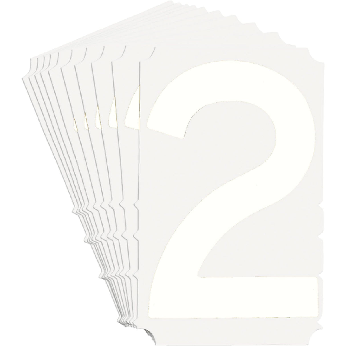 Quick-Align® Individual Gothic Number and Letter Labels, 2, 3" H, White