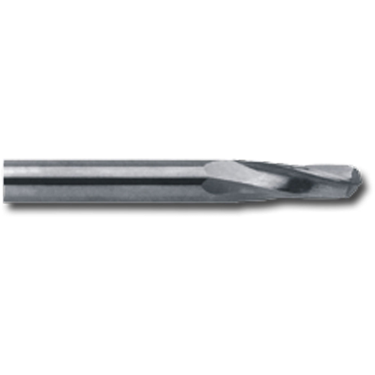Ball End Extended Length End Mill, 3/16" Dia., 2 Flutes, Carbide