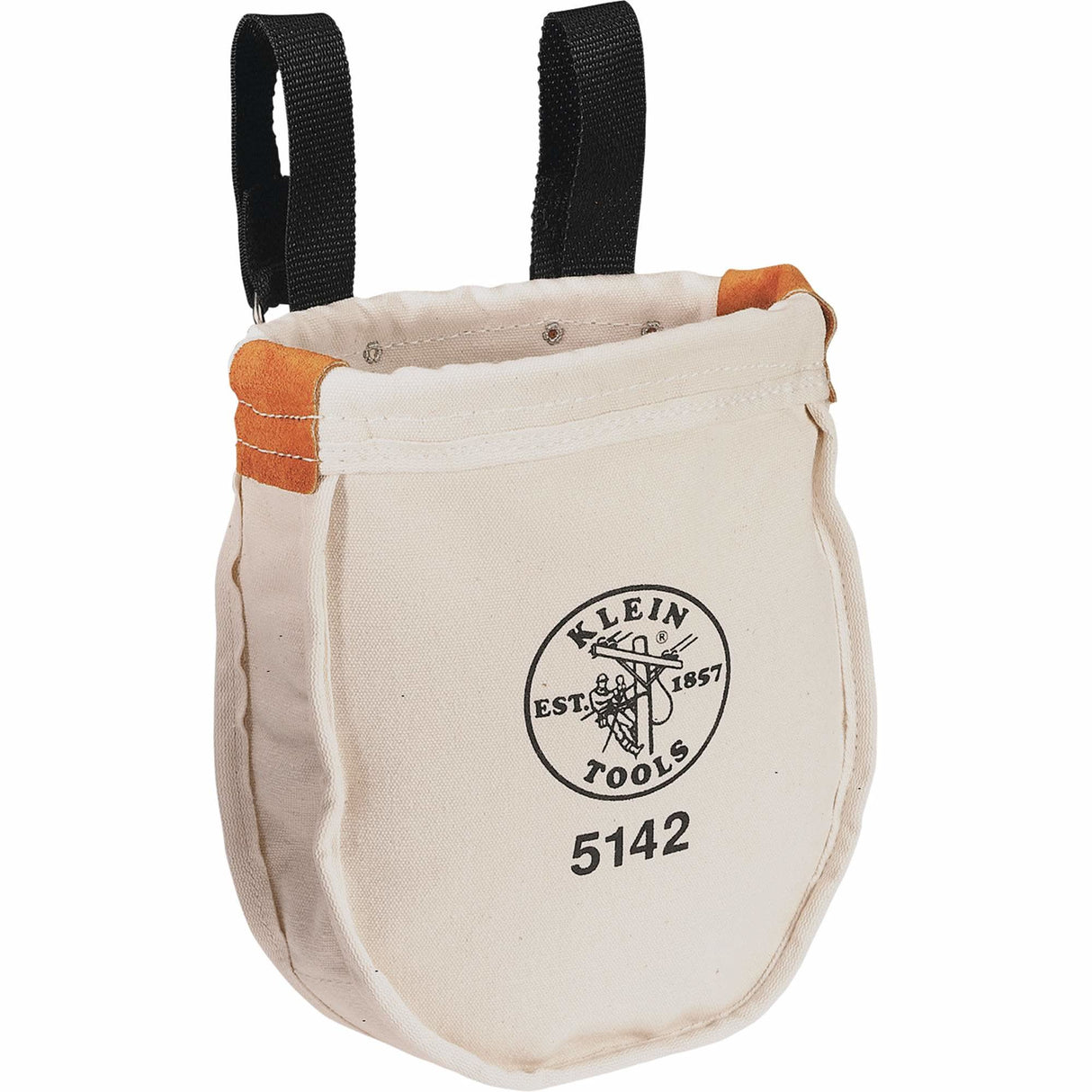 Utility tool Bag with Loop Connection, Canvas, 1 Pockets, Beige/Black