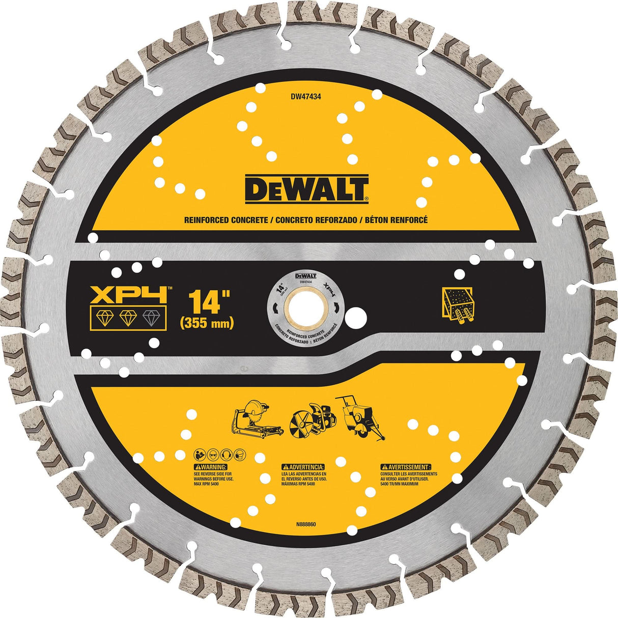 XP4 Reinforced Concrete Segmented Diamond Blade