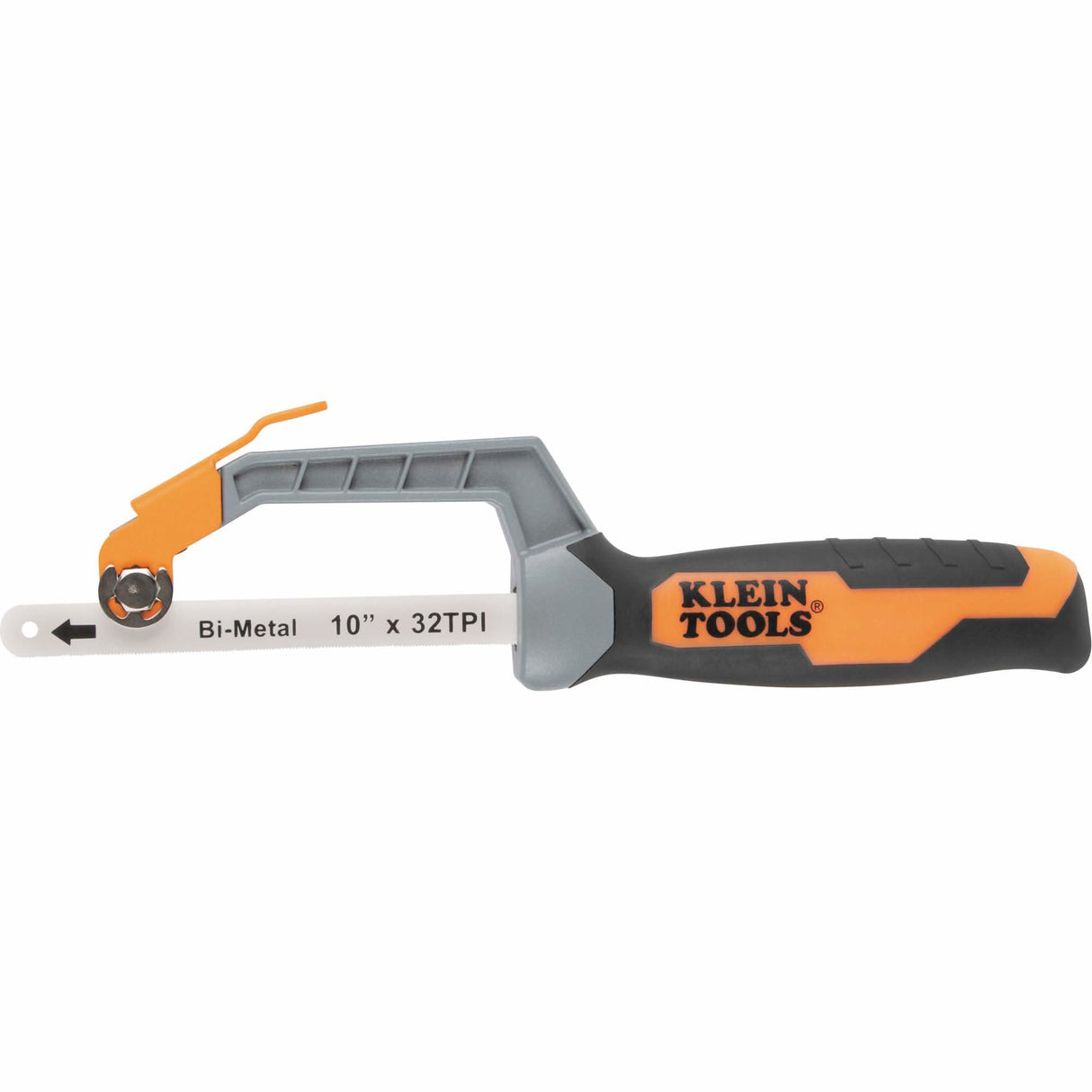 Compact Finish-Cut Hacksaw, 10", Ergonomic Handle