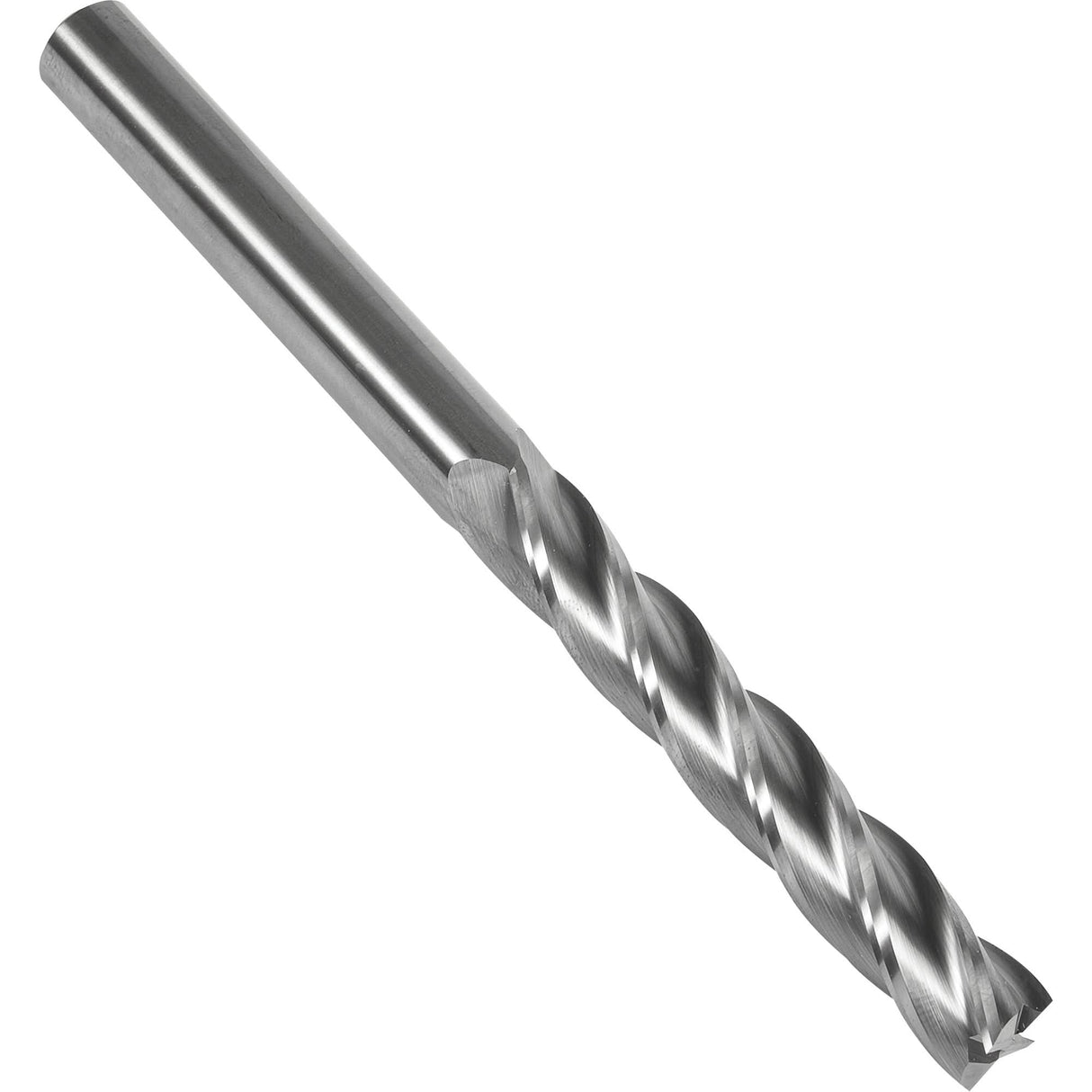 S137 30° Extra Long Square End Mill, 3/8" Dia., 4" L, 4 Flutes, 3/8" Shank, Carbide