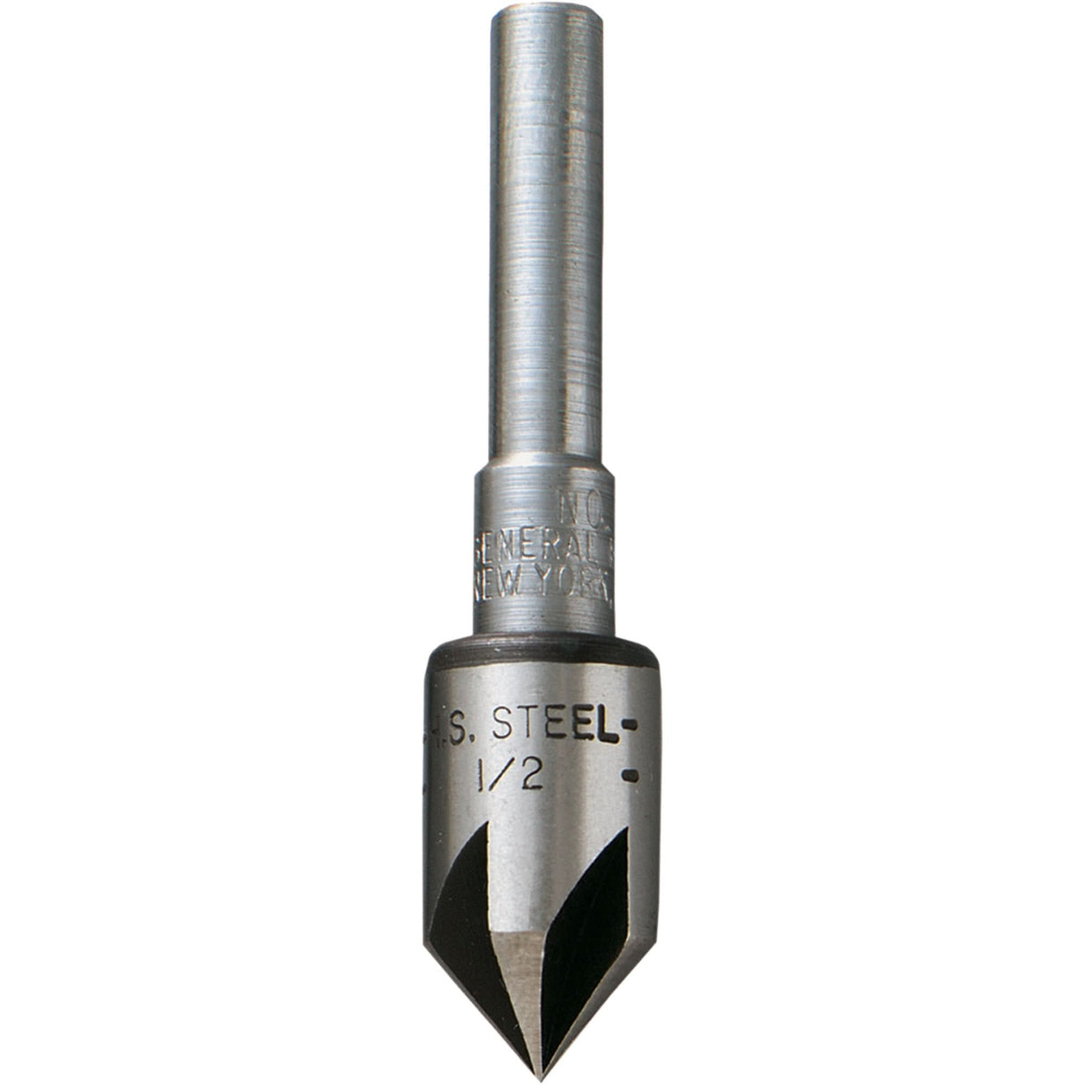 Countersink Bit, 1/2", High Speed Steel, 82° Angle, 5 Flutes