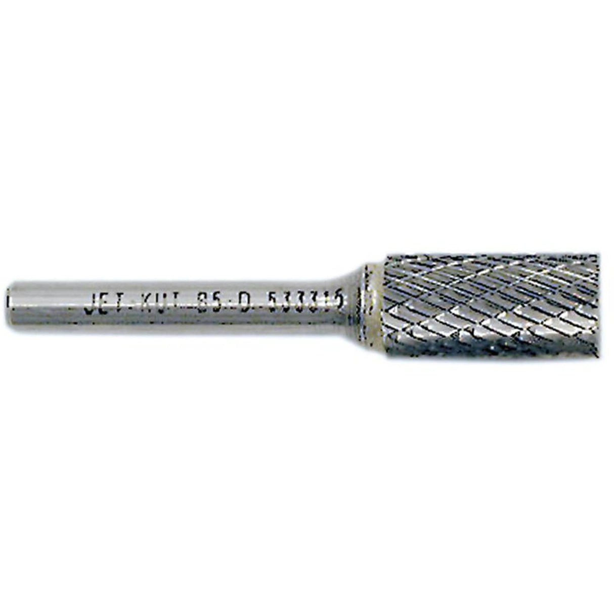 JET-KUT Cylindrical Shape Burr with End Cut, 1/4" Dia., 1/4" Shank, 5/8" Depth of Cut
