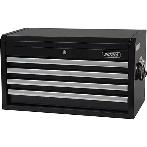 Industrial Tool Chest, 26" W, 4 Drawers, Black