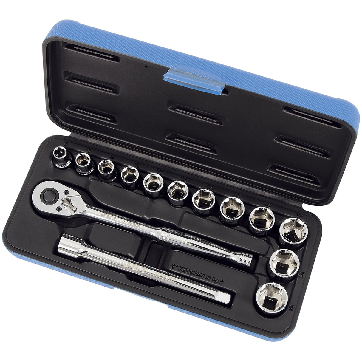 SW3815M-6 Metric Socket Wrench Set, 15 Pcs, 3/8" Drive Size