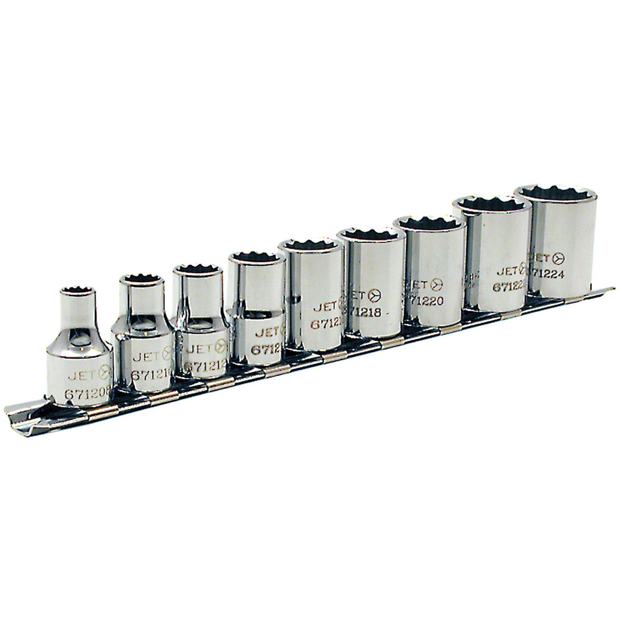 SAE Socket Set, 12 Pcs, 3/8" Drive Size