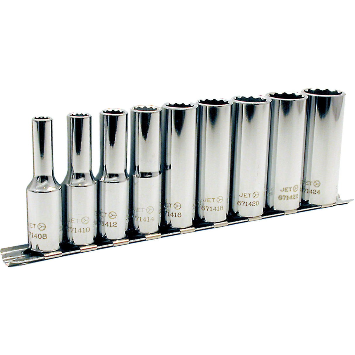 SS3809D-12 SAE Socket Set, 9 Pcs, 3/8" Drive Size, Deep