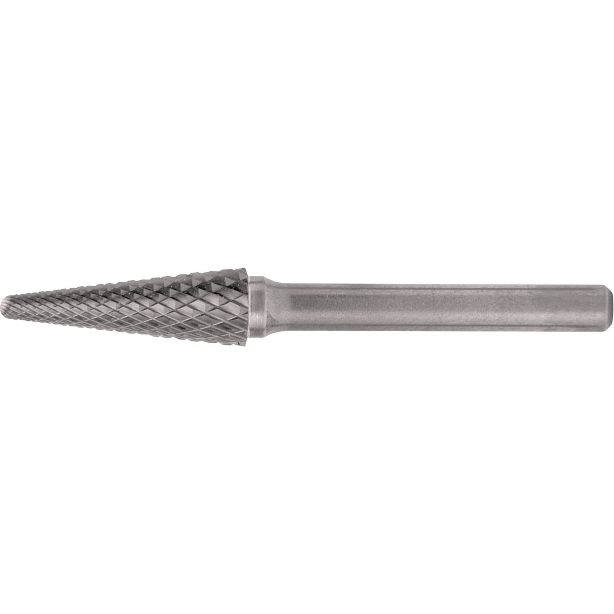 Solid Carbide Burrs - Taper Shape Radius End 14°, 1/4" Shank