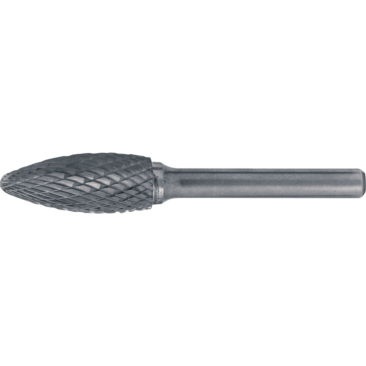 Solid Carbide Burrs - Flame Shaped, 1/2" Dia., 1/4" Shank