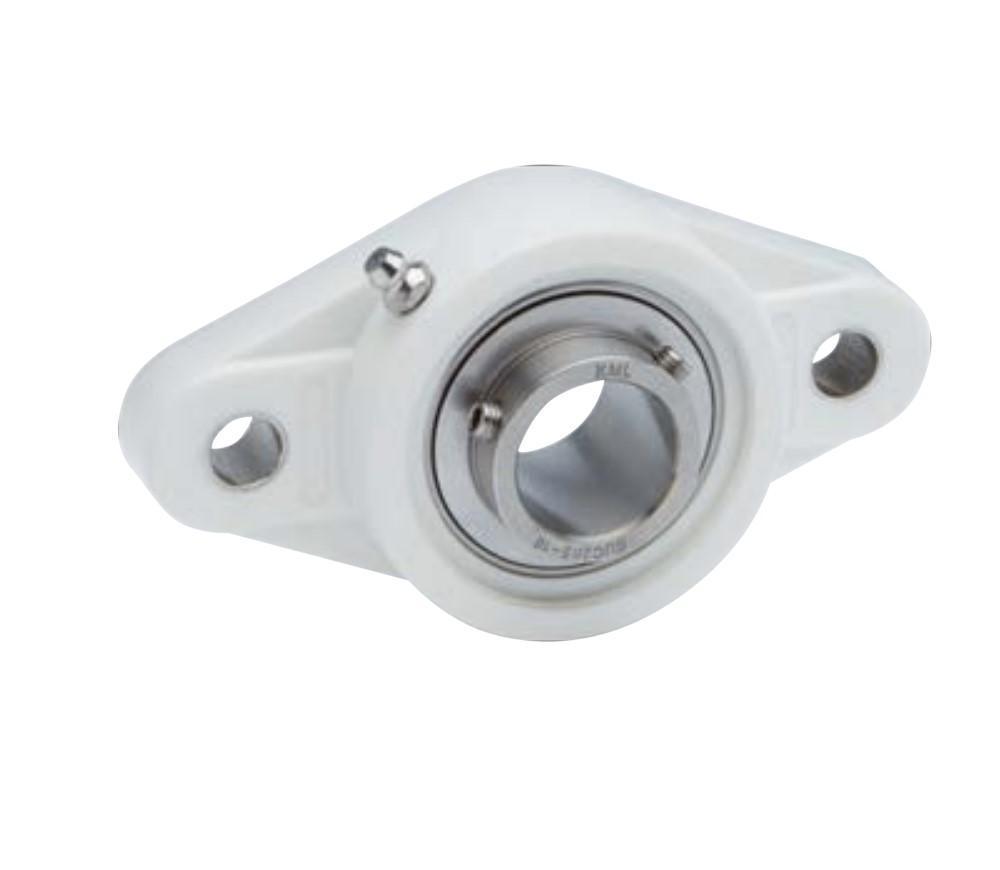 FLPL207-SSUC207 | 1-1/4" Shaft Thermoplastic 2-Bolt Flange With Stainless Insert Bearing