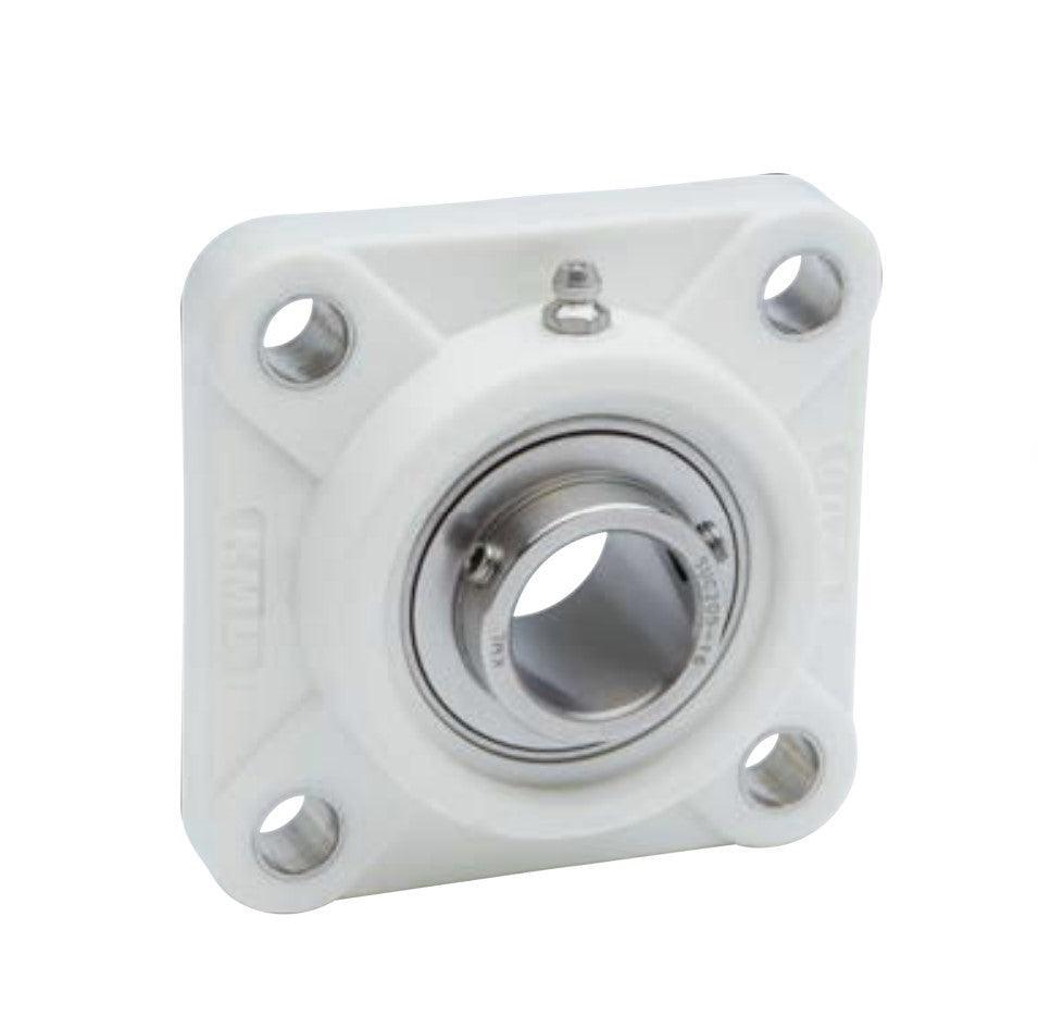 FPL207-SSUC207 | 1-1/4" Shaft Thermoplastic 4-Bolt Flange With Stainless Insert Bearing