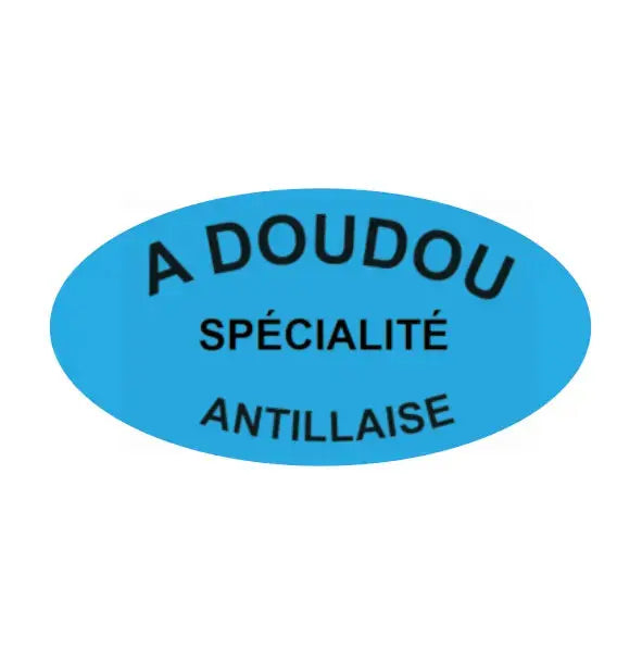 Étiquettes ovales, blanc, 1" x 1 3/4" (1 COULEUR) 500