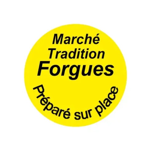 Étiquettes rondes, 1 ½" (1 COULEUR) 500