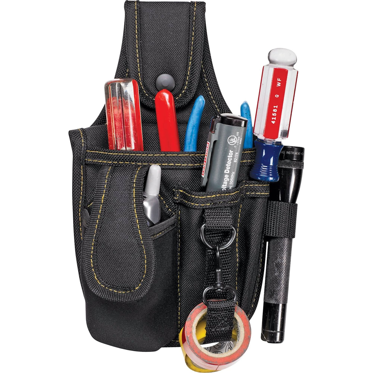 Multi-Pocket Tool & Phone Holders, Multiple Tool Holder, Polyester, 4 Pockets