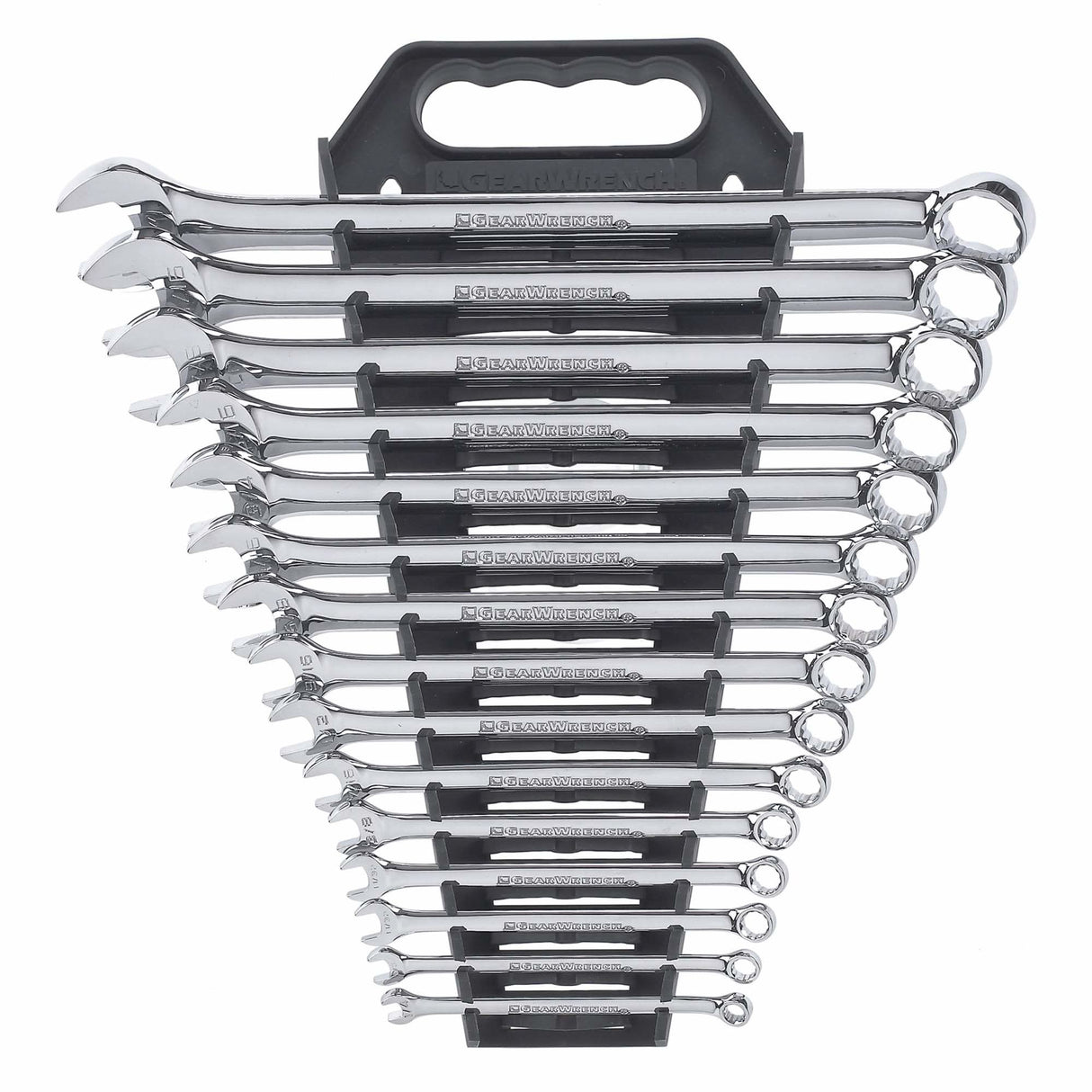 12-Point Long Pattern Wrench Set, Combination, 15 Pieces, Imperial