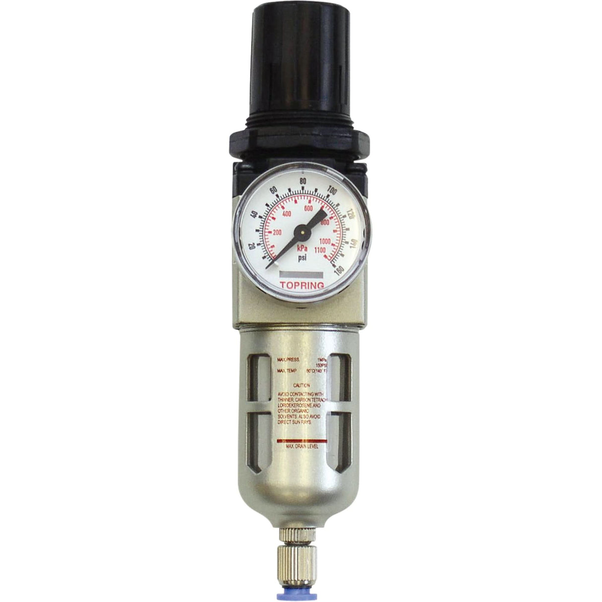 Modular Filter/Regulator, 1/8" NPT, 150 PSI, 0.7 fl.oz. Capacity