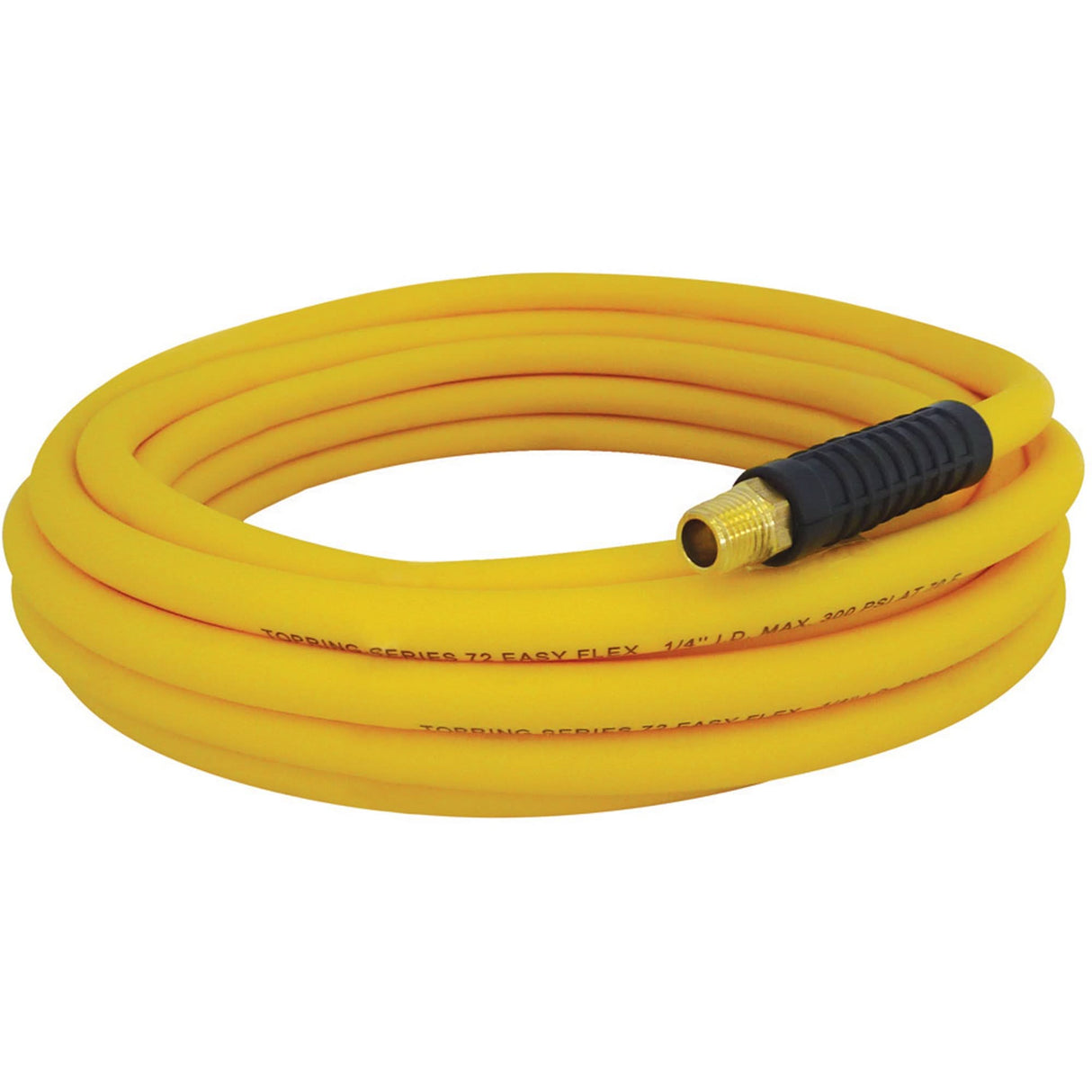 Easyflex Premium Hoses with Fittings, Air/Water, Technopolymer, 1/4" dia. x 100', 300 psi, 1/4 NPT