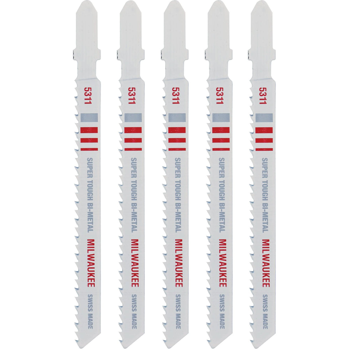 Jigsaw Blade, Bi-Metal, T-Shank, 4" L, 10 TPI