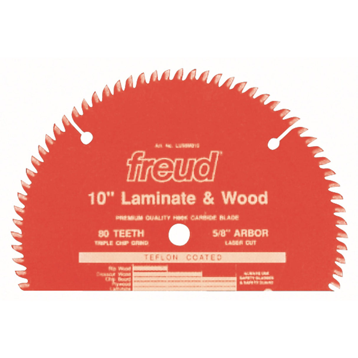 TCS Chipboard Industrial Blades, 10", 80 Teeth, Laminate Use