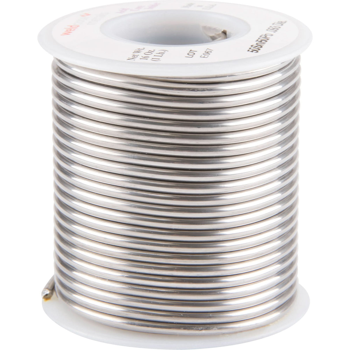 Common Solder, Lead-Based, 50% Tin 50% Lead, Acid Core, 0.09375" Dia.