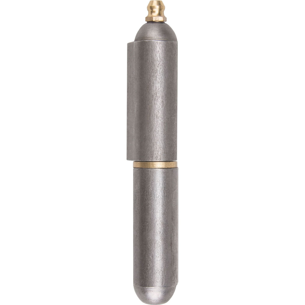 Weld-On Hinge, 0.63" Dia. x 3.937" L, Mild Steel w/Fixed Steel Pin