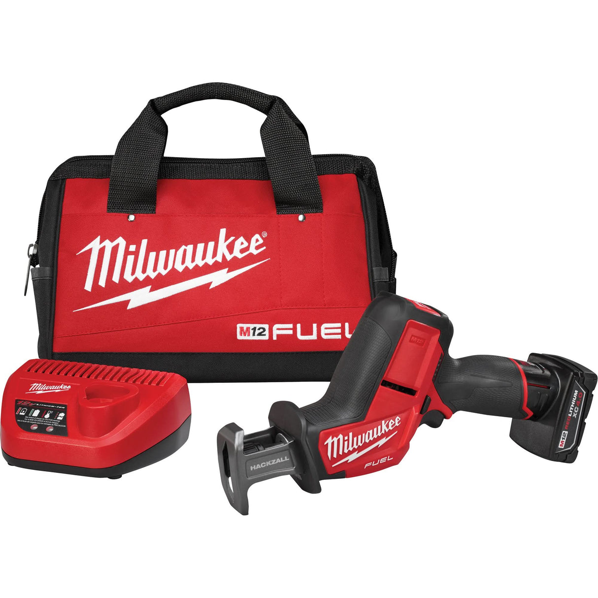 M12 Fuel™ Hackzall® Reciprocating Saw Kit, 12 V, Lithium-Ion Battery, 0 - 3000 SPM