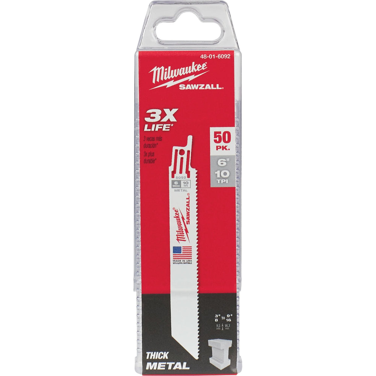 The Torch™ Sawzall® Blade, Bi-Metal, 10 TPI, 9" L