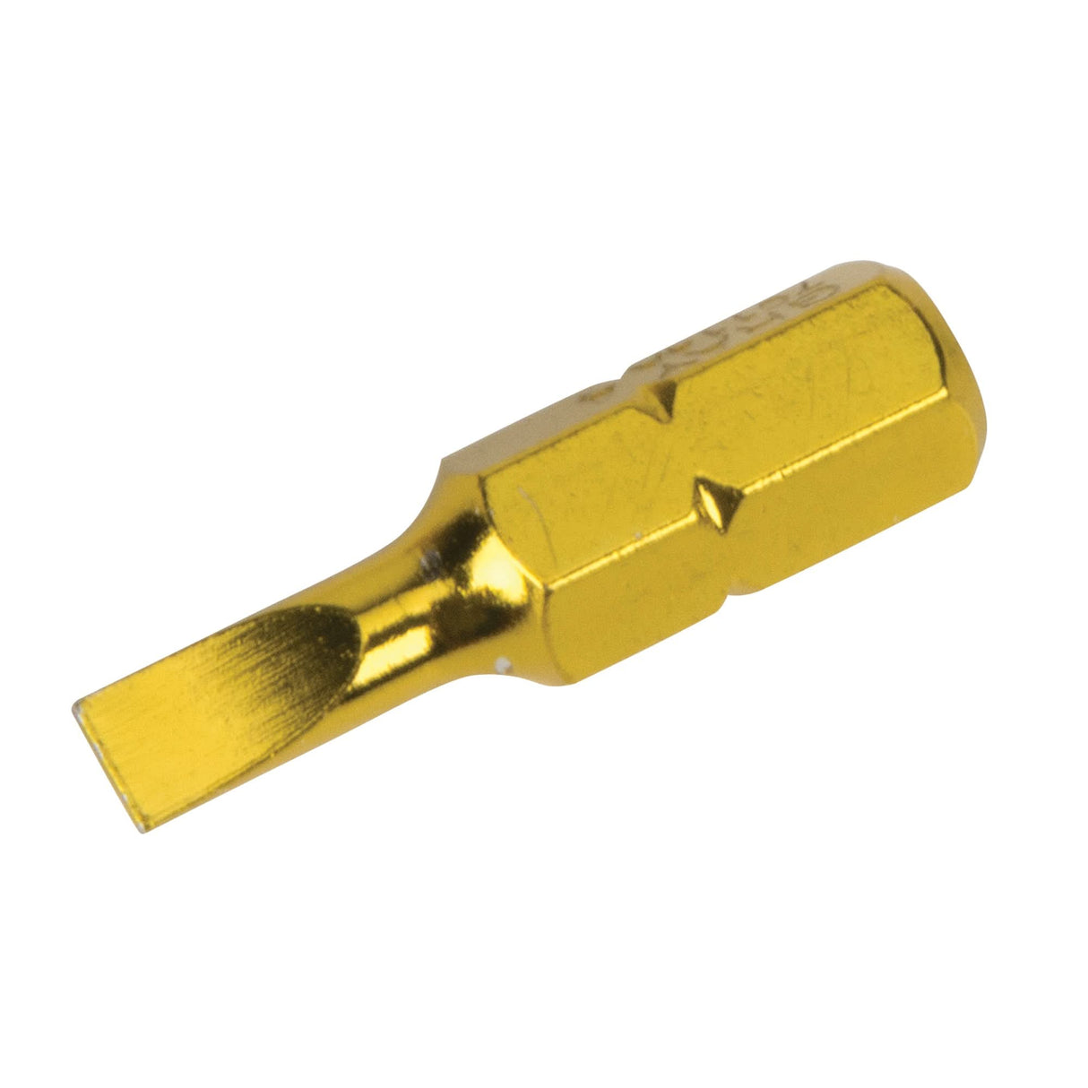 Screwdriver Bit, Slot, 8, 1/4" Drive