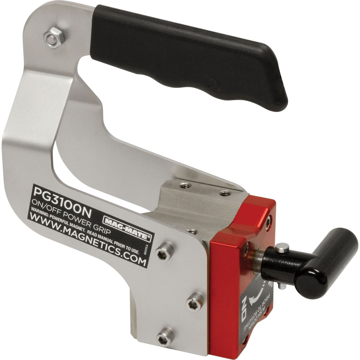On/Off Power Grips, 7-1/2" Length, 3-3/8" Diameter, 100 lbs. Capacity