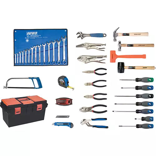 Deluxe Tool Set with Plastic Tool Box, 56 Pieces