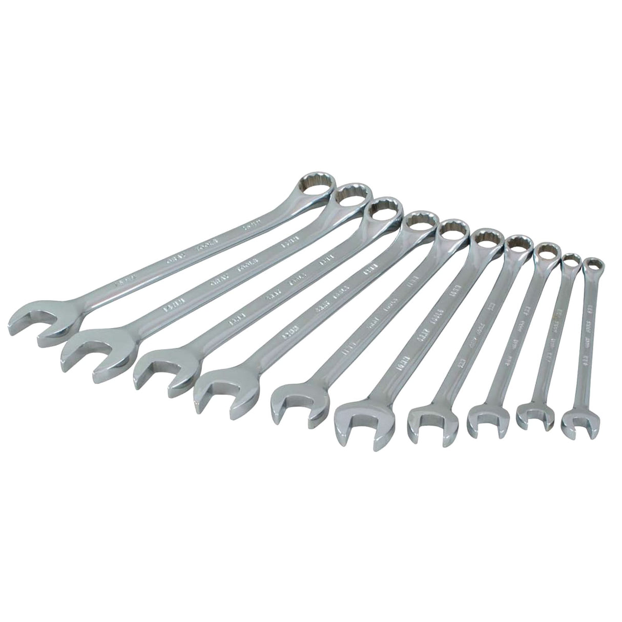 Wrench Set, Combination, 10 Pieces, Metric