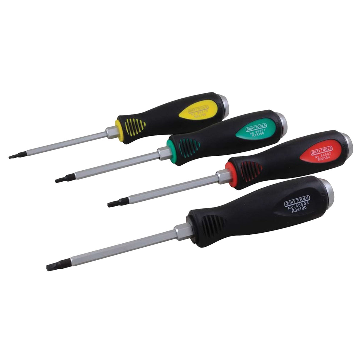 Square Recess Screwdriver Set, 4 Pcs.