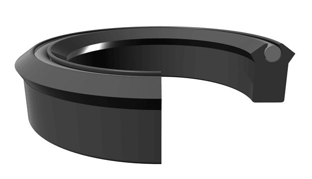 Type B Polypak® Rod/Piston U-Seal 2.625" x 3.125" x 0.375" - AU/NBR