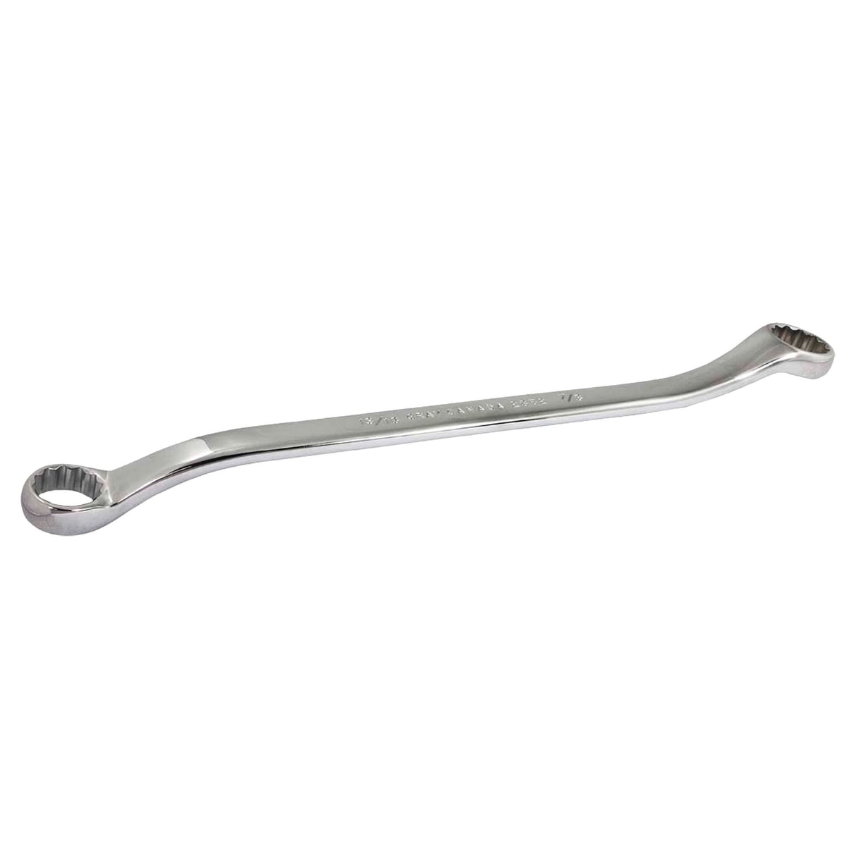 Box Wrench, 12 Point, 13/16" x 7/8", 15° Offset, Chrome Finish