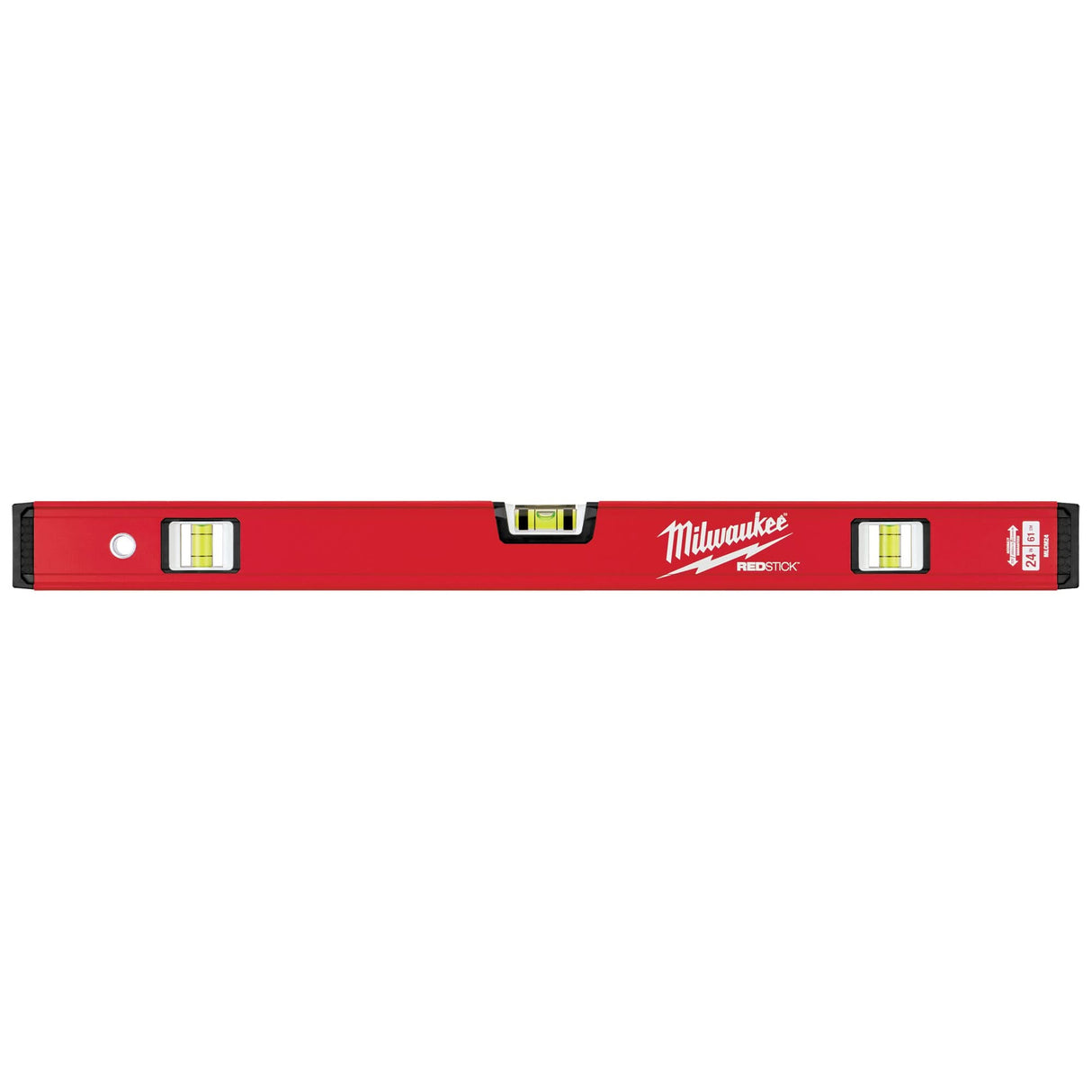 Redstick™ Compact Level, Box, 2' L, Steel, 3, Non-Magnetic