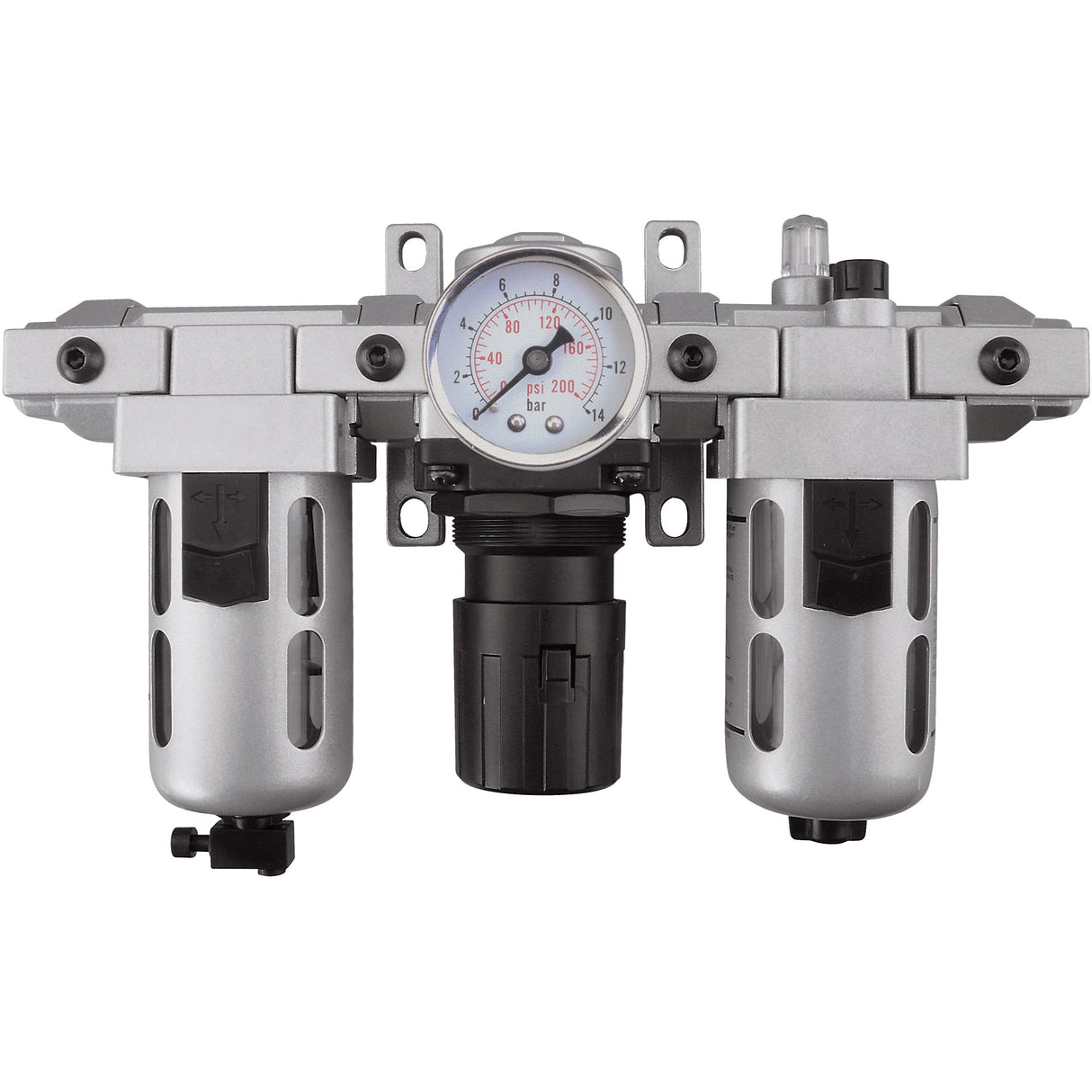 Modular Filter, Regulator & Lubricator (Gauge Included), 1/2" NPT