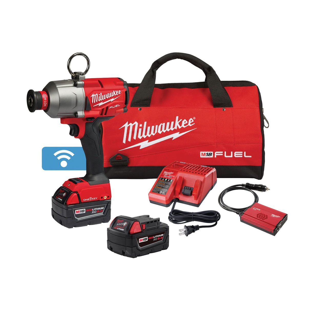 M18 Fuel™ Utility High Torque Impact Wrench with One-Key™ Kit, 18 V, 7/16" Socket