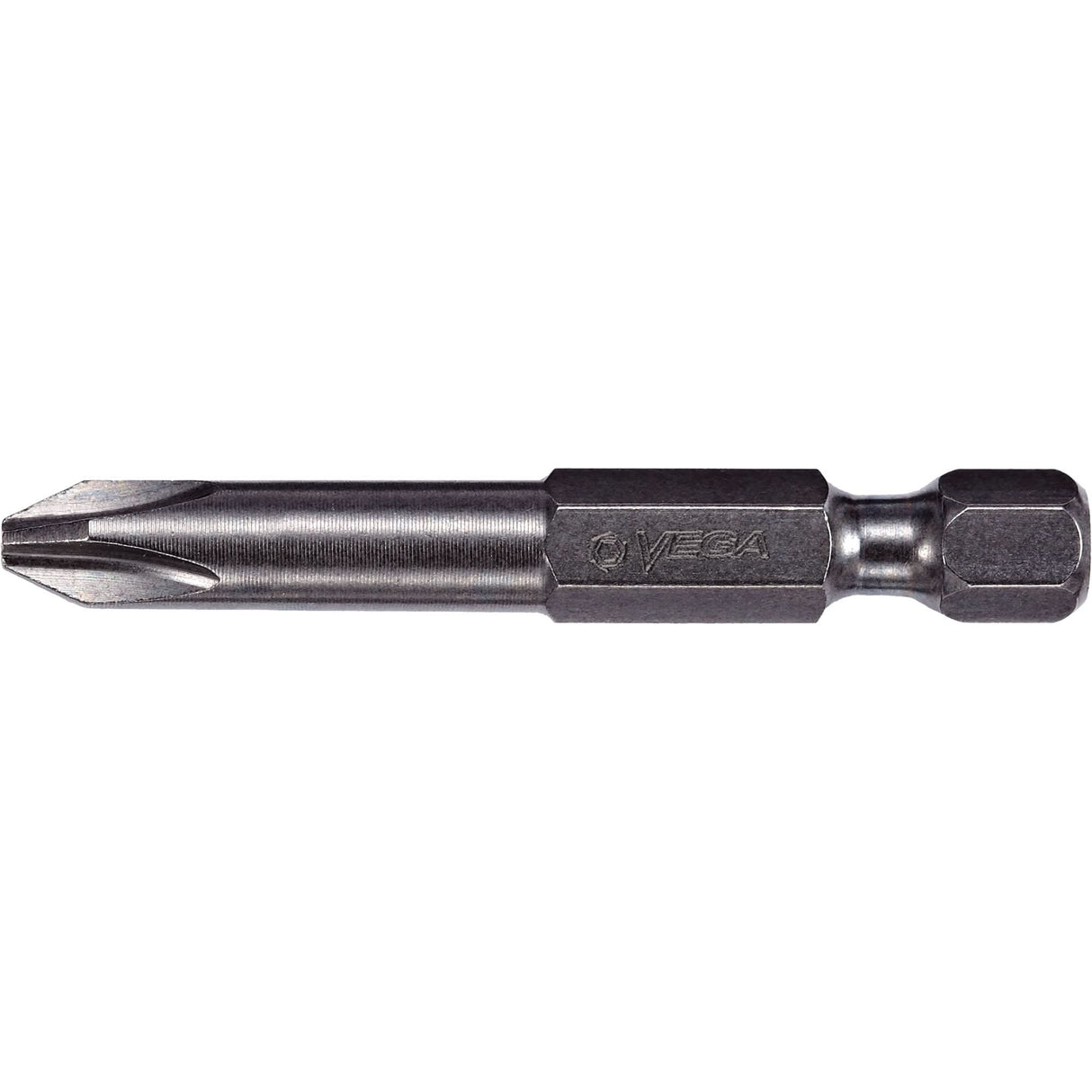 Power Bit, Phillips, #2 Tip, 1/4" Drive Size, 10" Length