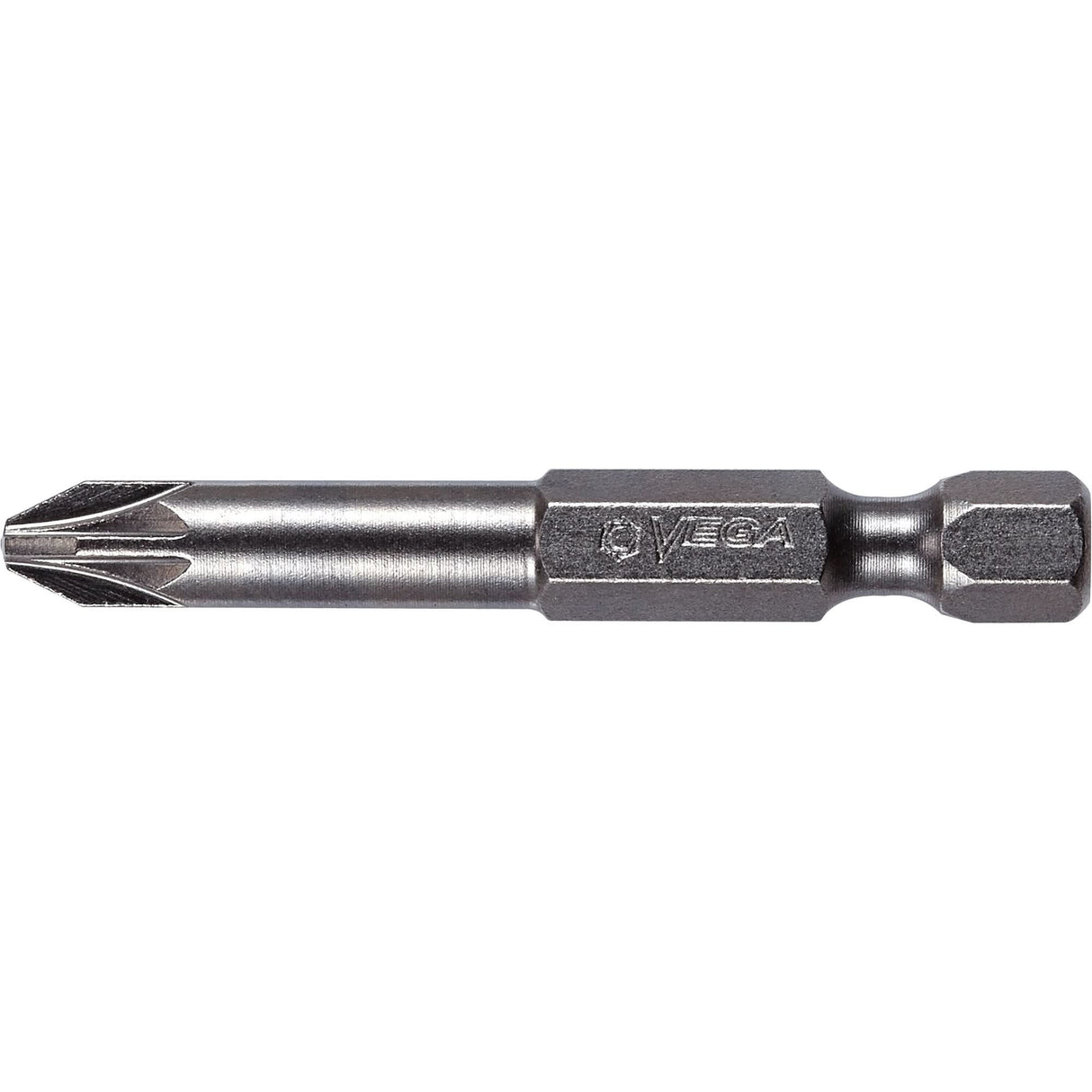 Power Bit, Pozidriv, #2 Tip, 1/4" Drive Size, 6" Length