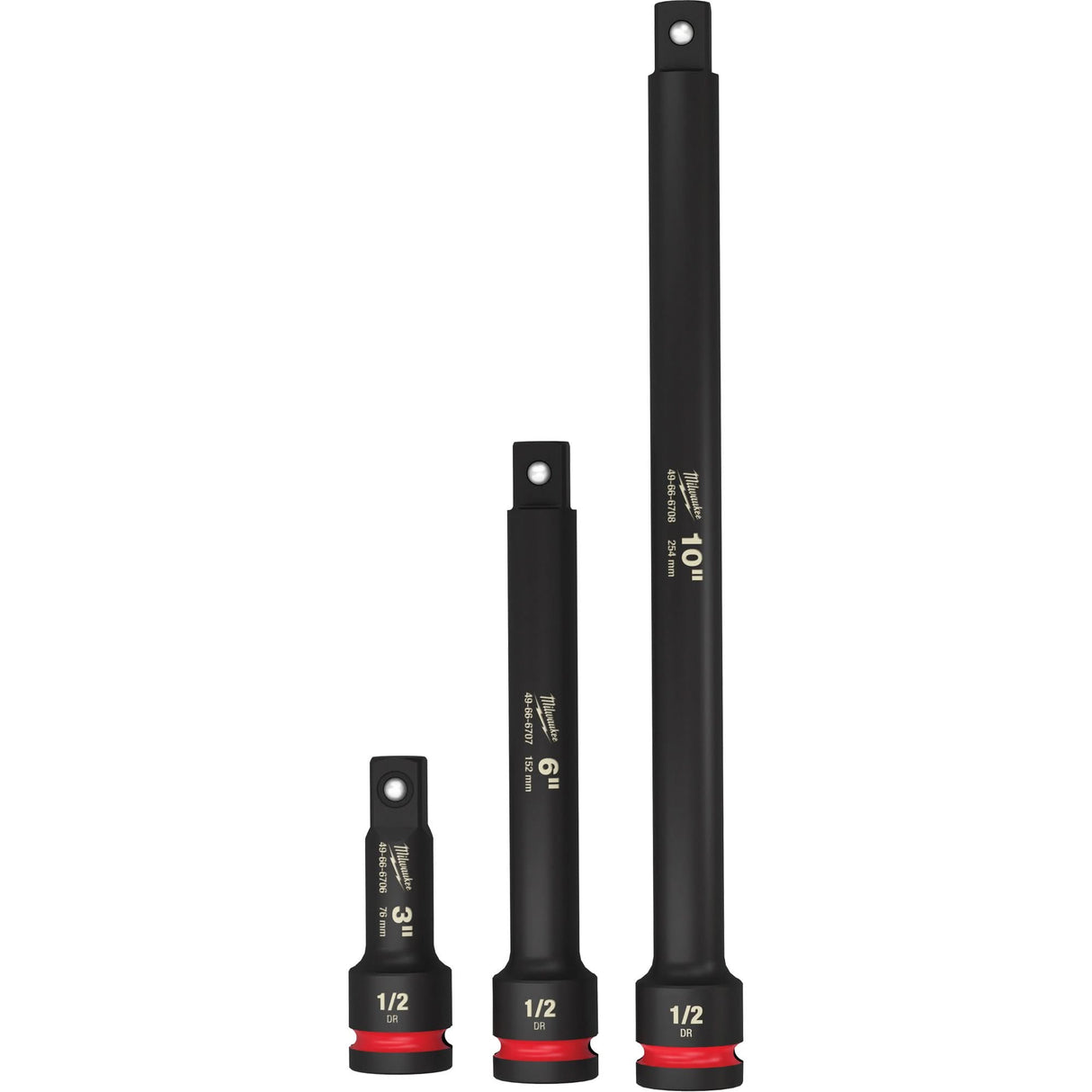 Shockwave™ Impact Duty™ Socket Extension Set, Impact, 1/2" Drive, 3"/6"/10" L