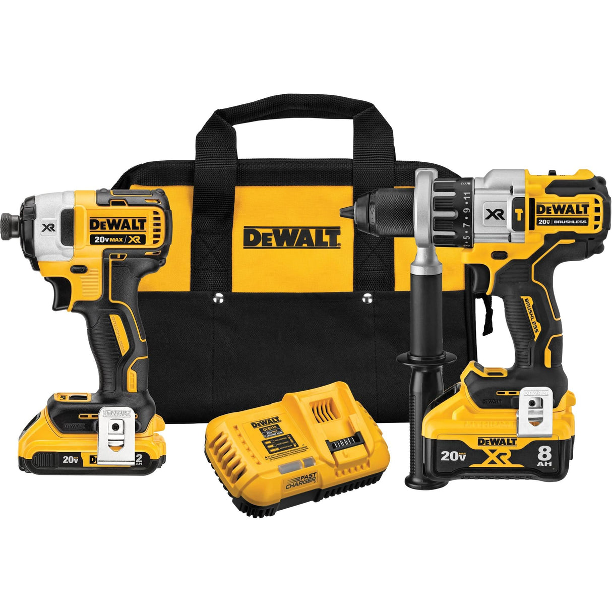 Max XR® Hammer Drill/Driver & Impact Driver Kit, Lithium-Ion, 20 V