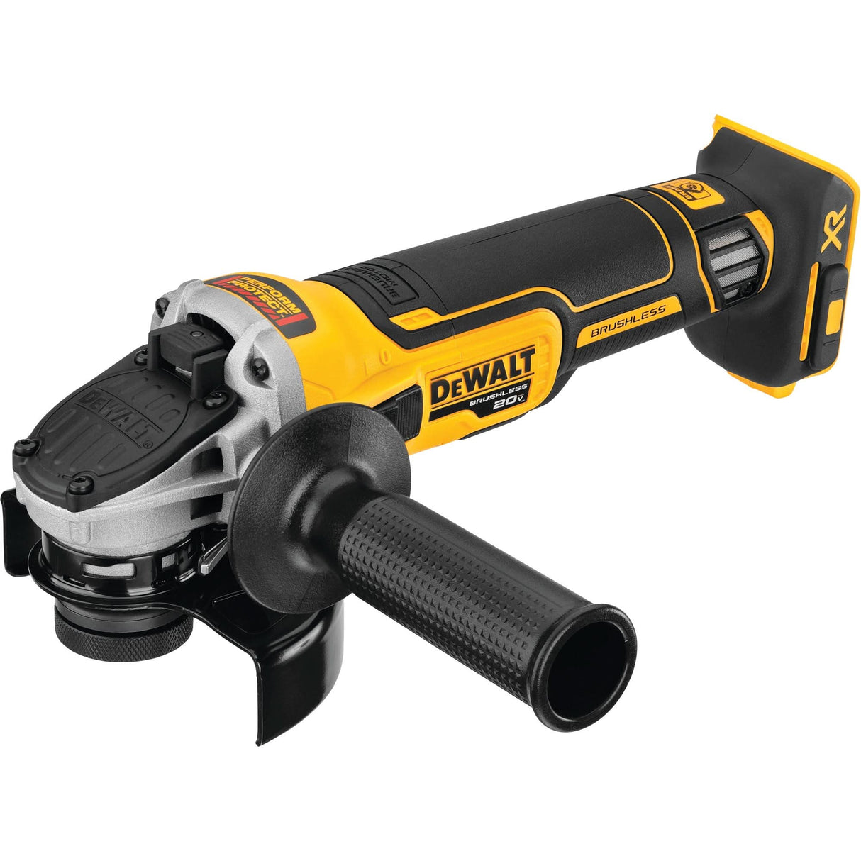 Max XR® Slide Switch Small Angle Grinder with Kickback Brake (Tool Only), 4-1/2" Wheel, 20 V