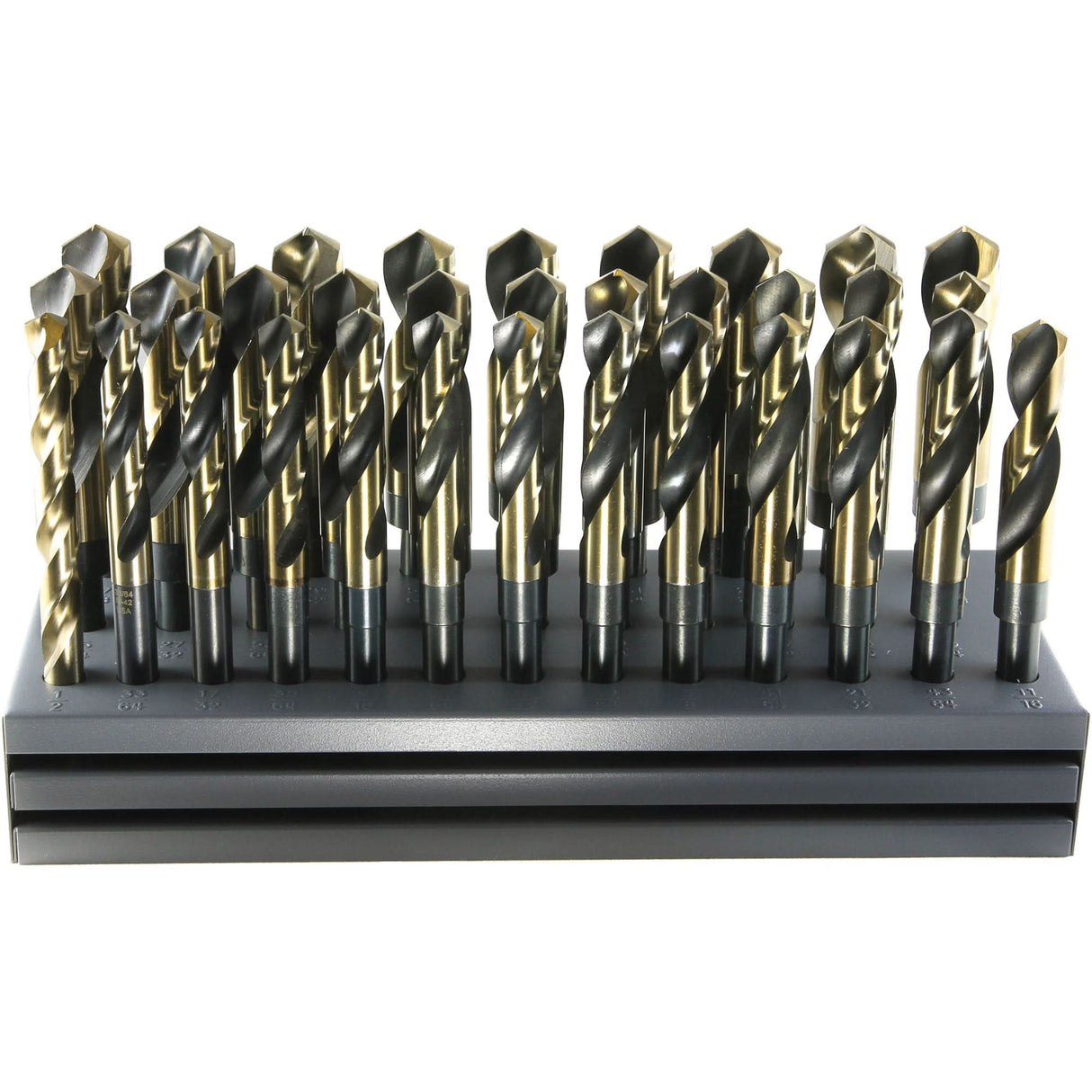 Drillco® USA S & D Drill Bit Set with Stand, 32 Pieces, Cobalt