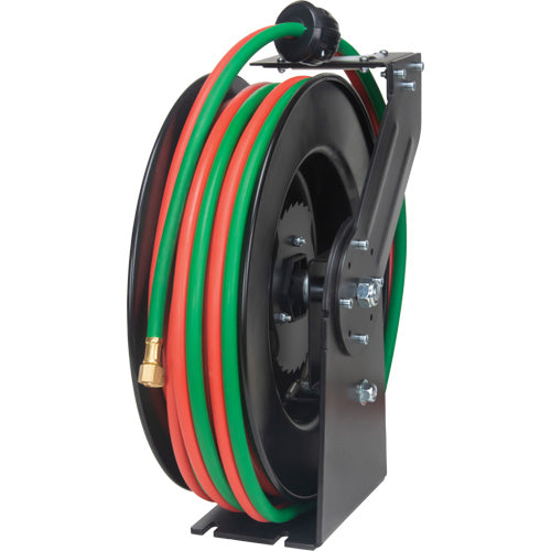 Welding Hose Reel, Welding Gases, 1/4" x 25', Single Hose, 300 psi